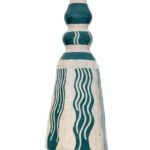 Valmai Pollard, [gree bottle vase], 2017, Glazed ceramic, 33 x 12cm