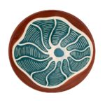 Valmai Pollard, [brown/green bowl], 2016, Glazed ceramic, 22 x 22 x 6.5