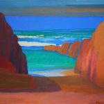 Wine Glass Cove Two 2016 by Merv Moriarty acrylic on canvas 51 x 61cm